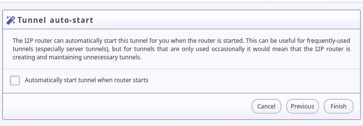 Decide whether to autostart